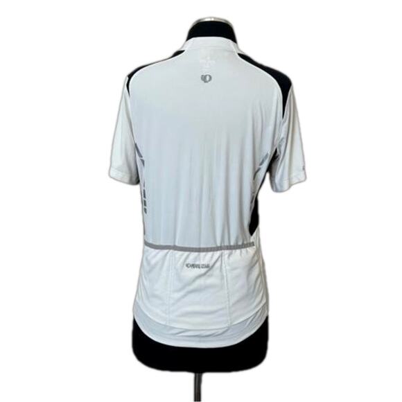 Pearl Izumi Elite Cycling Jersey 1121105 White Black Zip Front Back Pockets Sz M - Picture 2 of 15